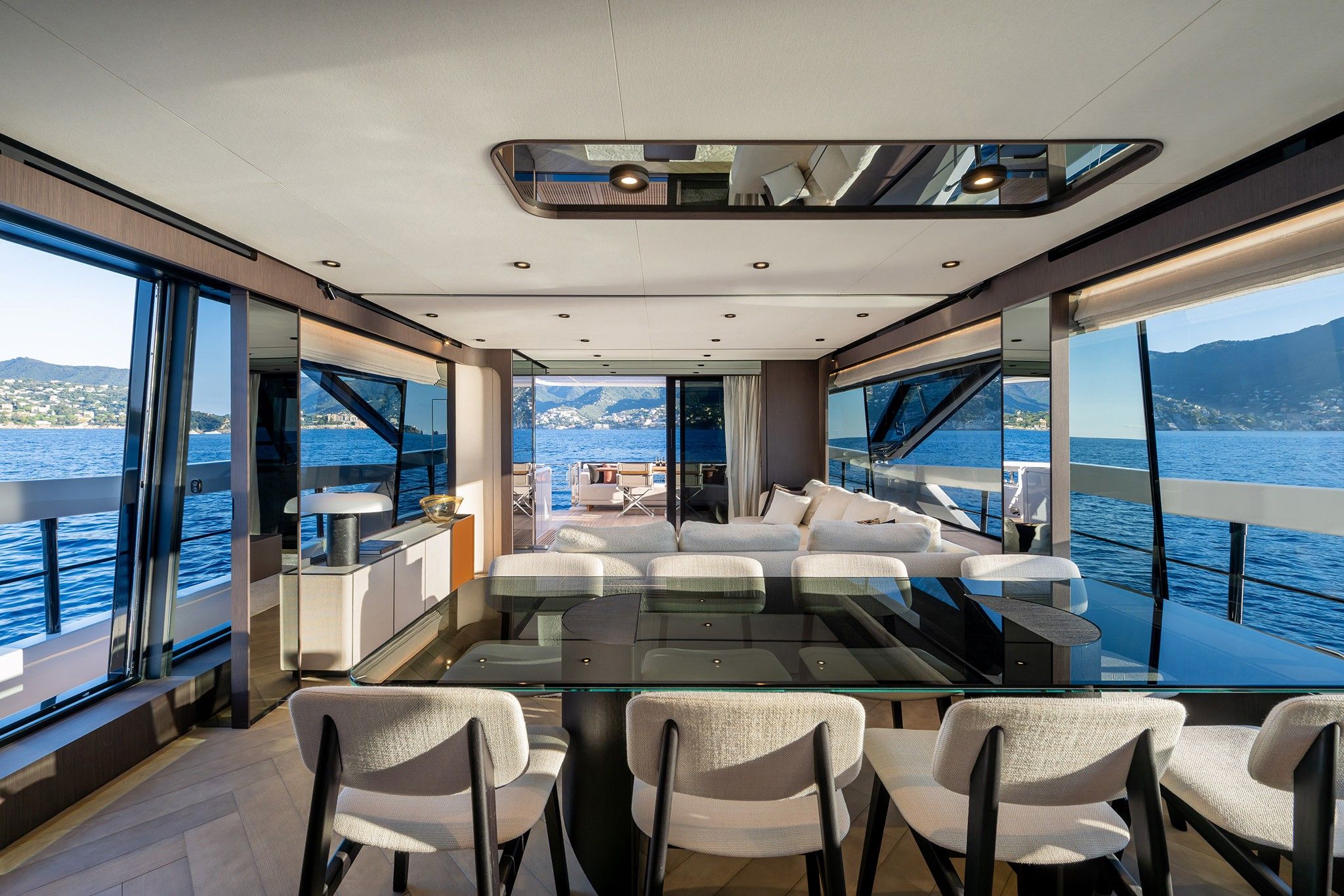 Ferretti 800 main deck area